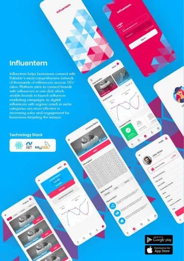 Influentem — mobile app for influencer marketing